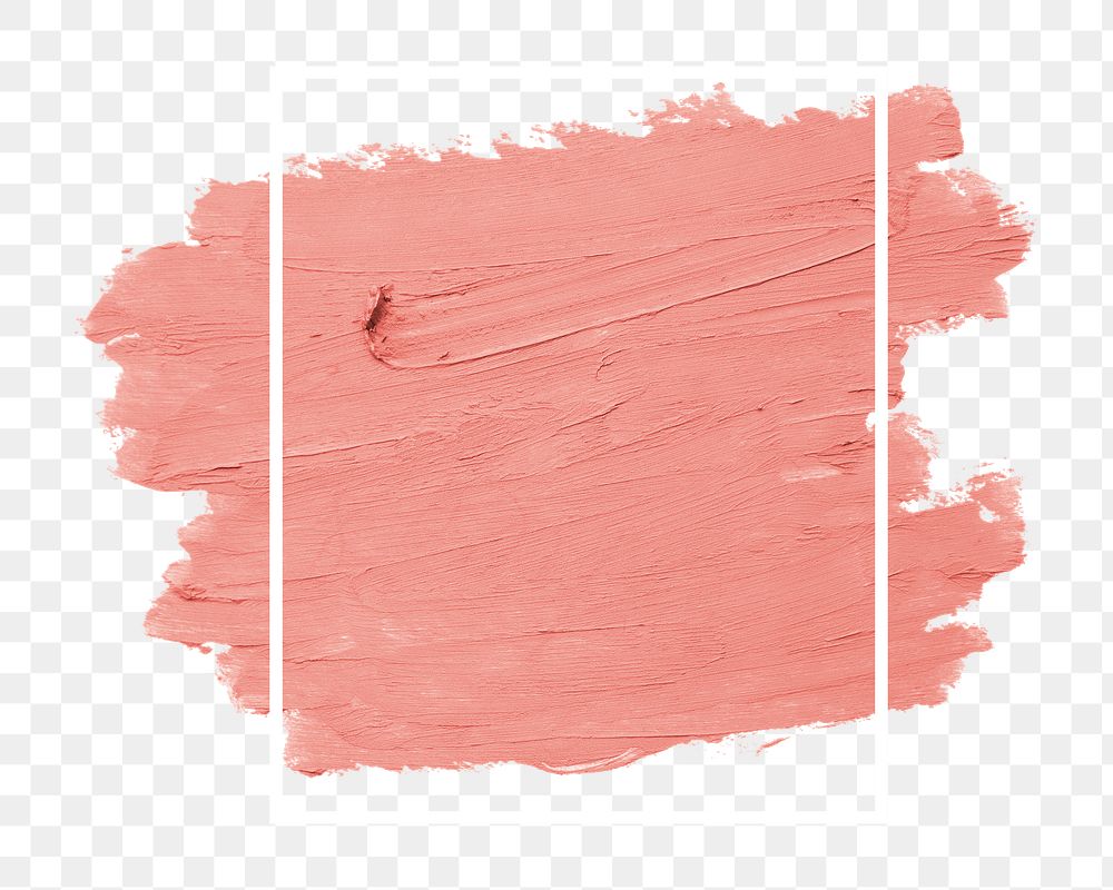 Paint brushstroke frame png illustration, transparent background