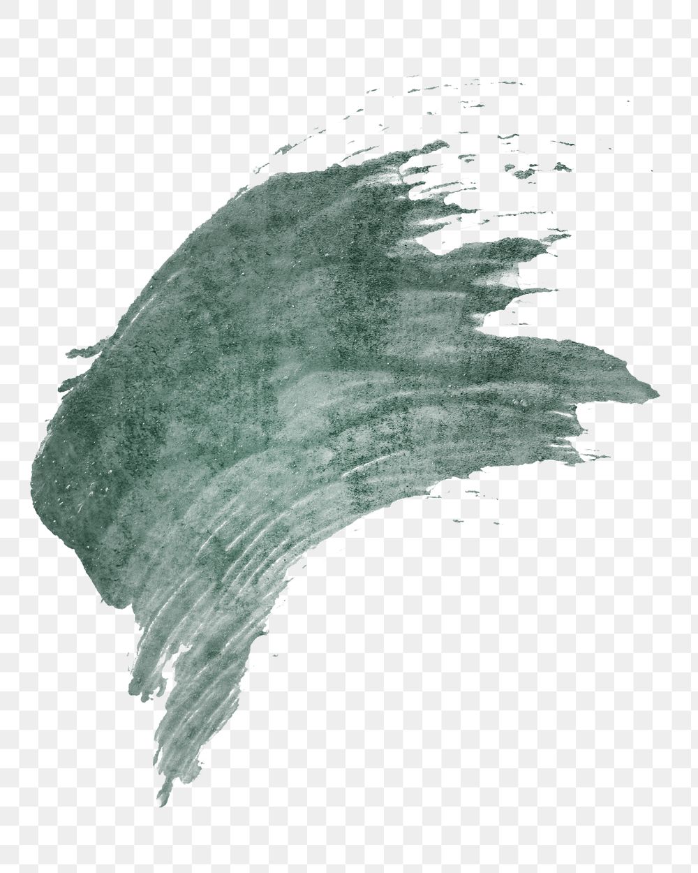 Paint smudge png element, transparent background