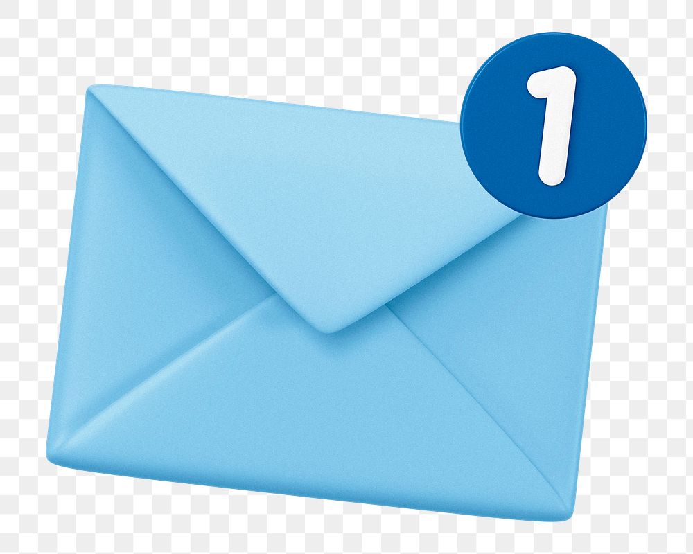 Envelope, notification png icon sticker, transparent background