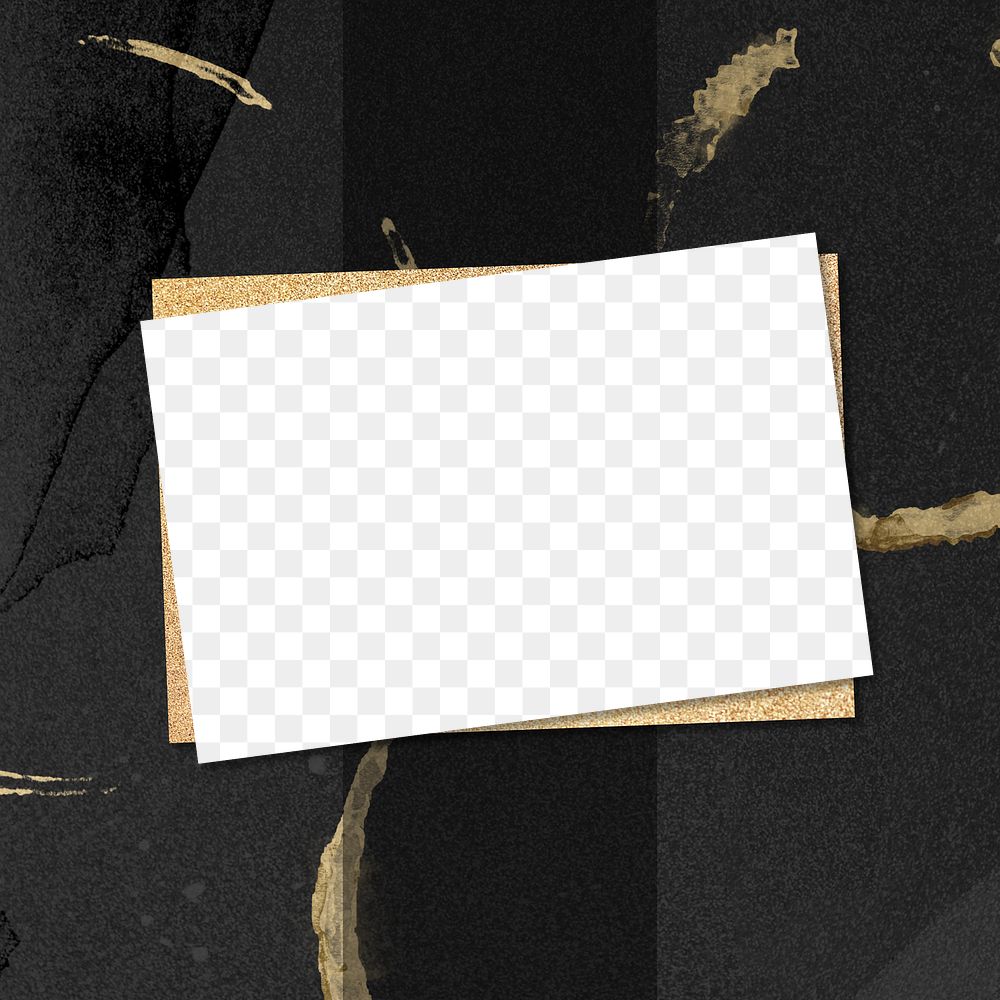 Gold stain png frame, transparent background