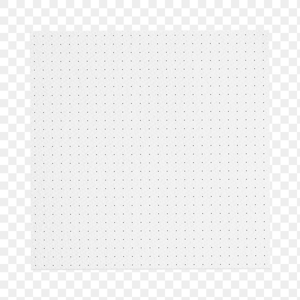 PNG gray dotted notepaper, transparent background
