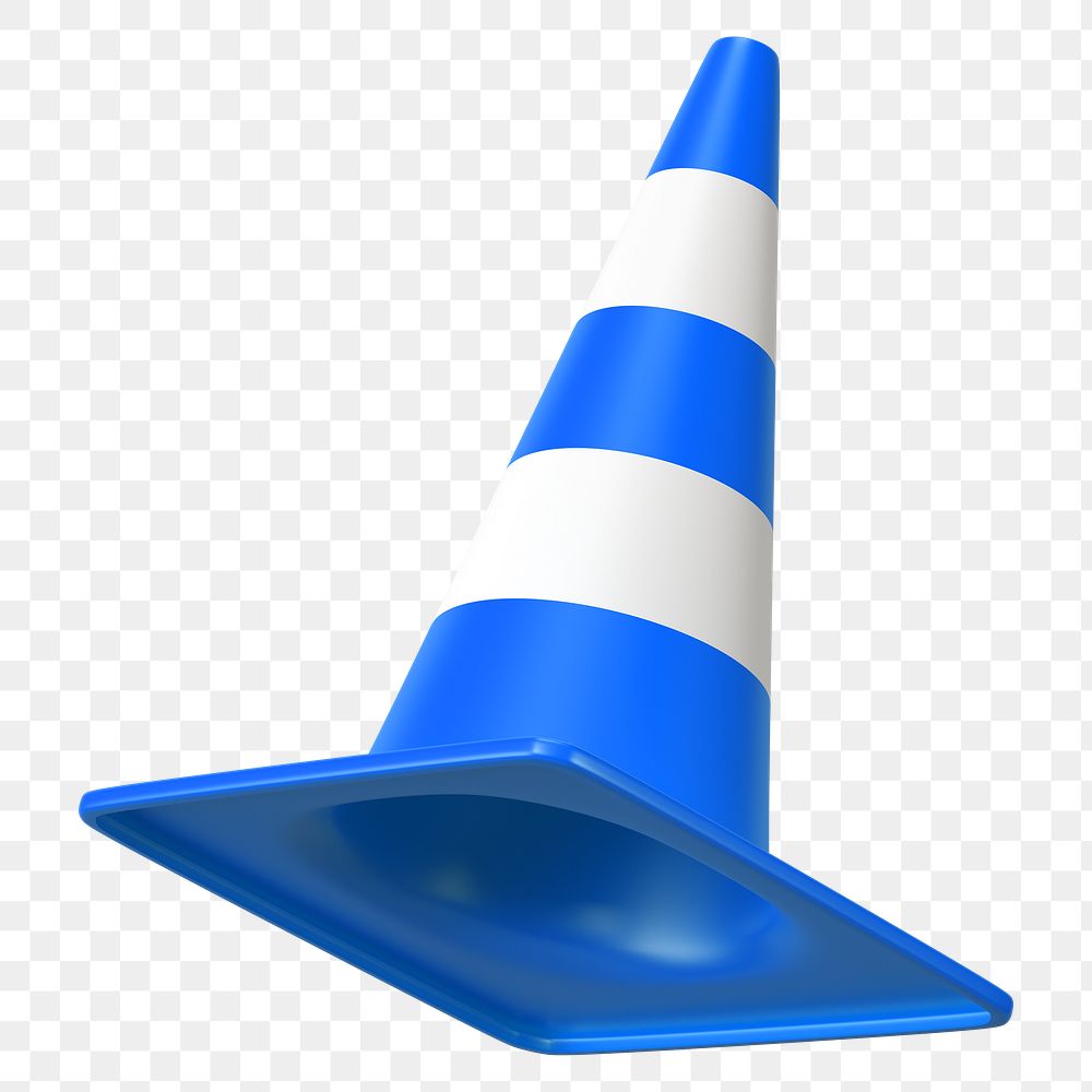 Png D Blue Traffic Cone Free Png Rawpixel