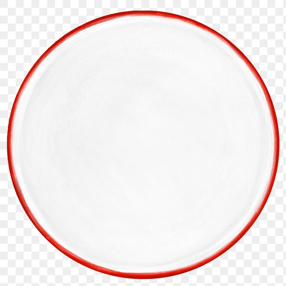 White porcelain dish png, transparent background