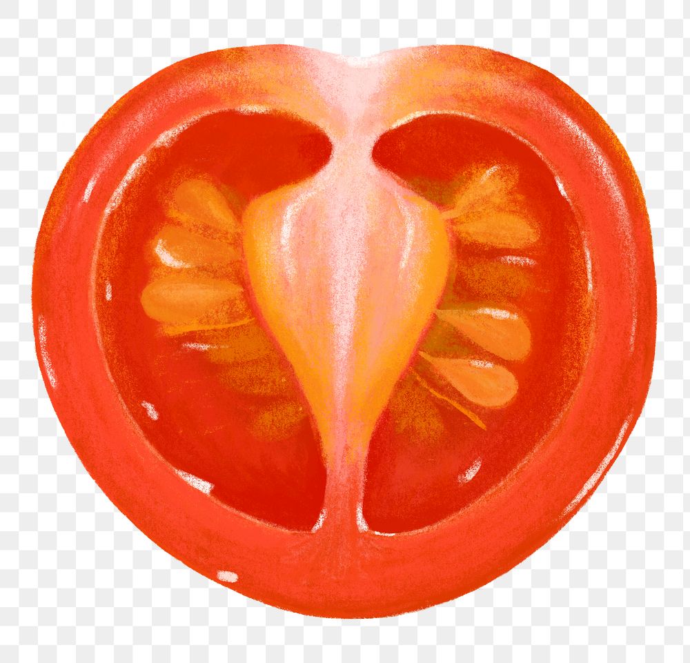 Tomato vegetable png sticker, healthy food, transparent background