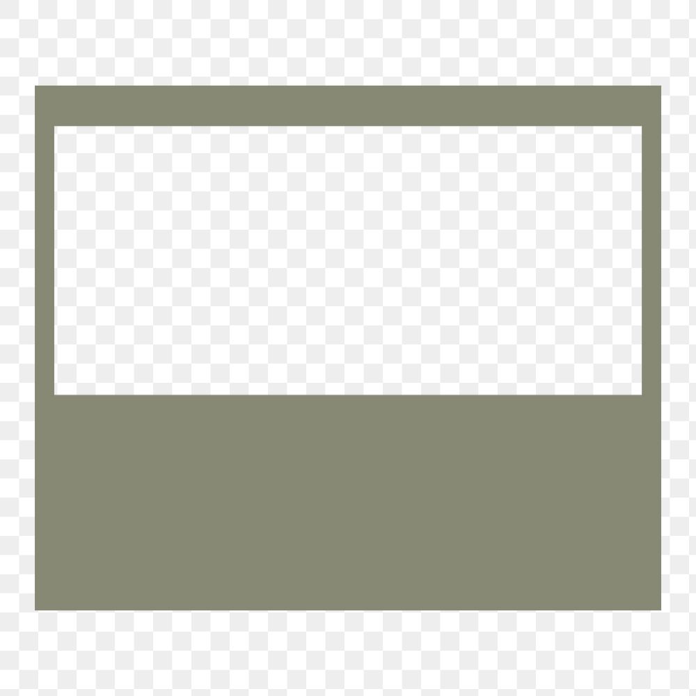 Green rectangle png frame, transparent design