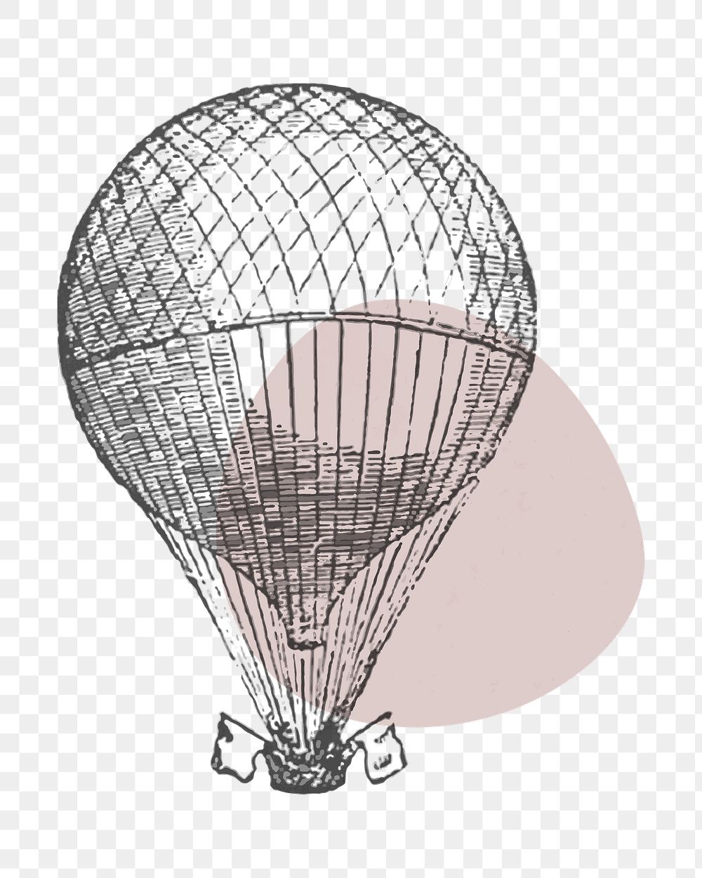 Hot air balloon png, transparent background