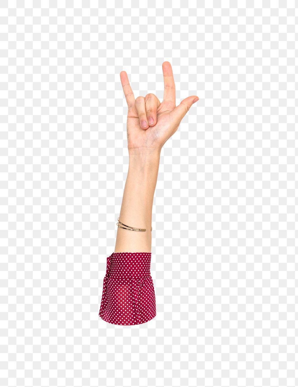 ILY png hand sign, transparent background