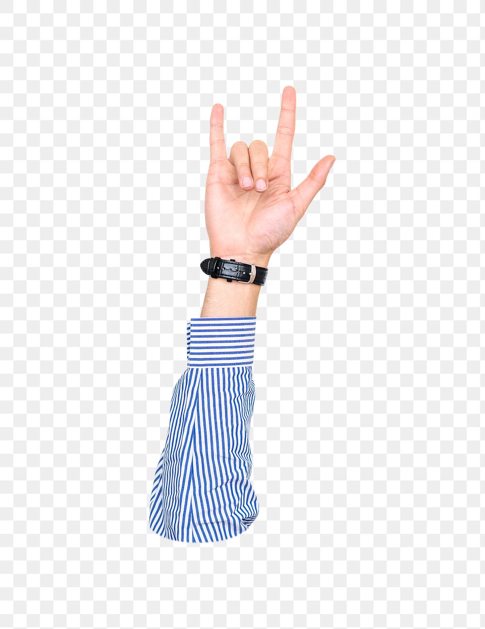 ILY png hand sign, transparent background