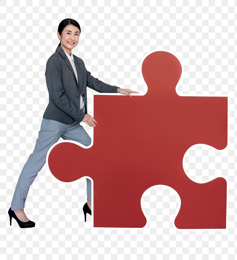 Jigsaw png element, transparent background