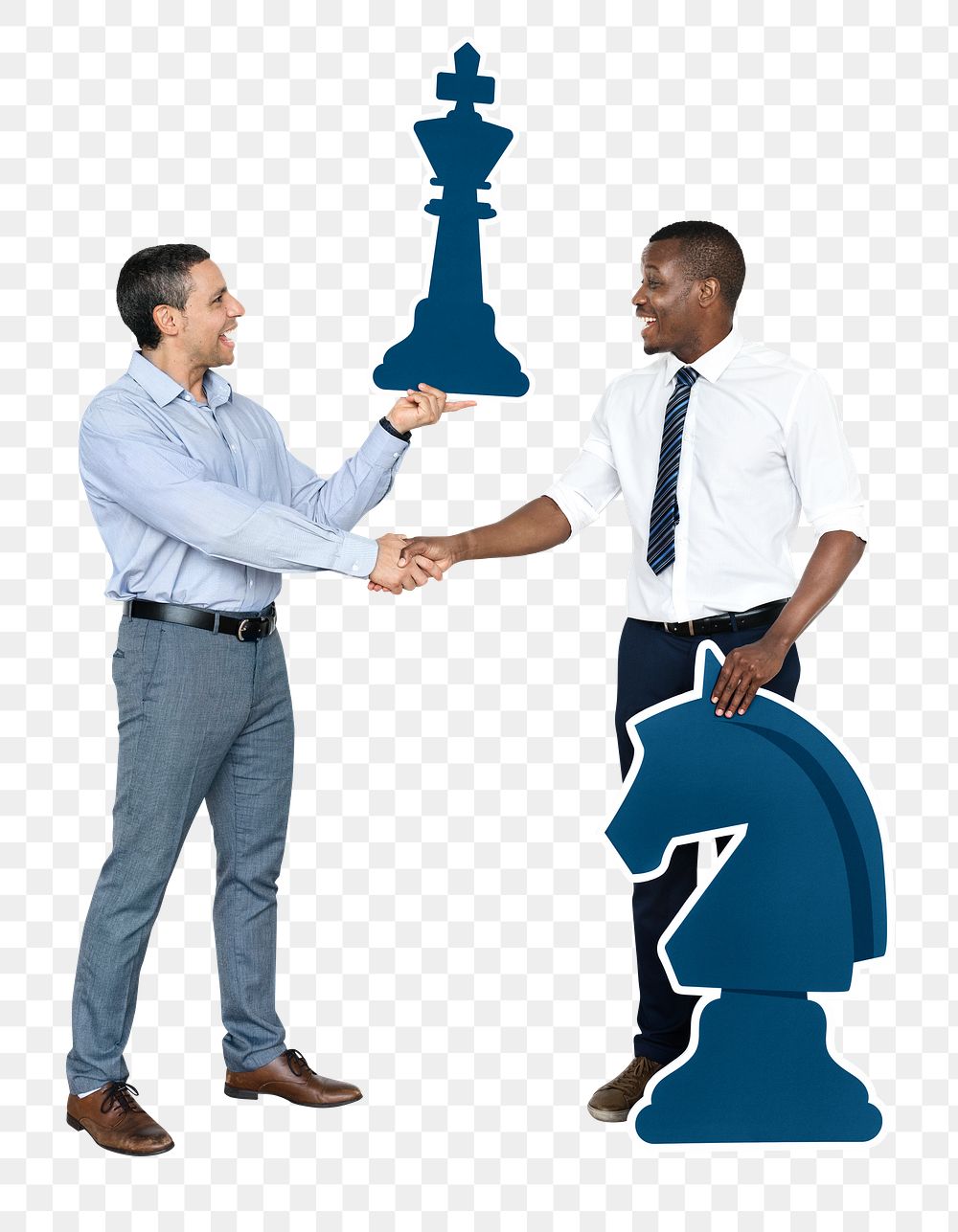 Business chess png element, transparent background