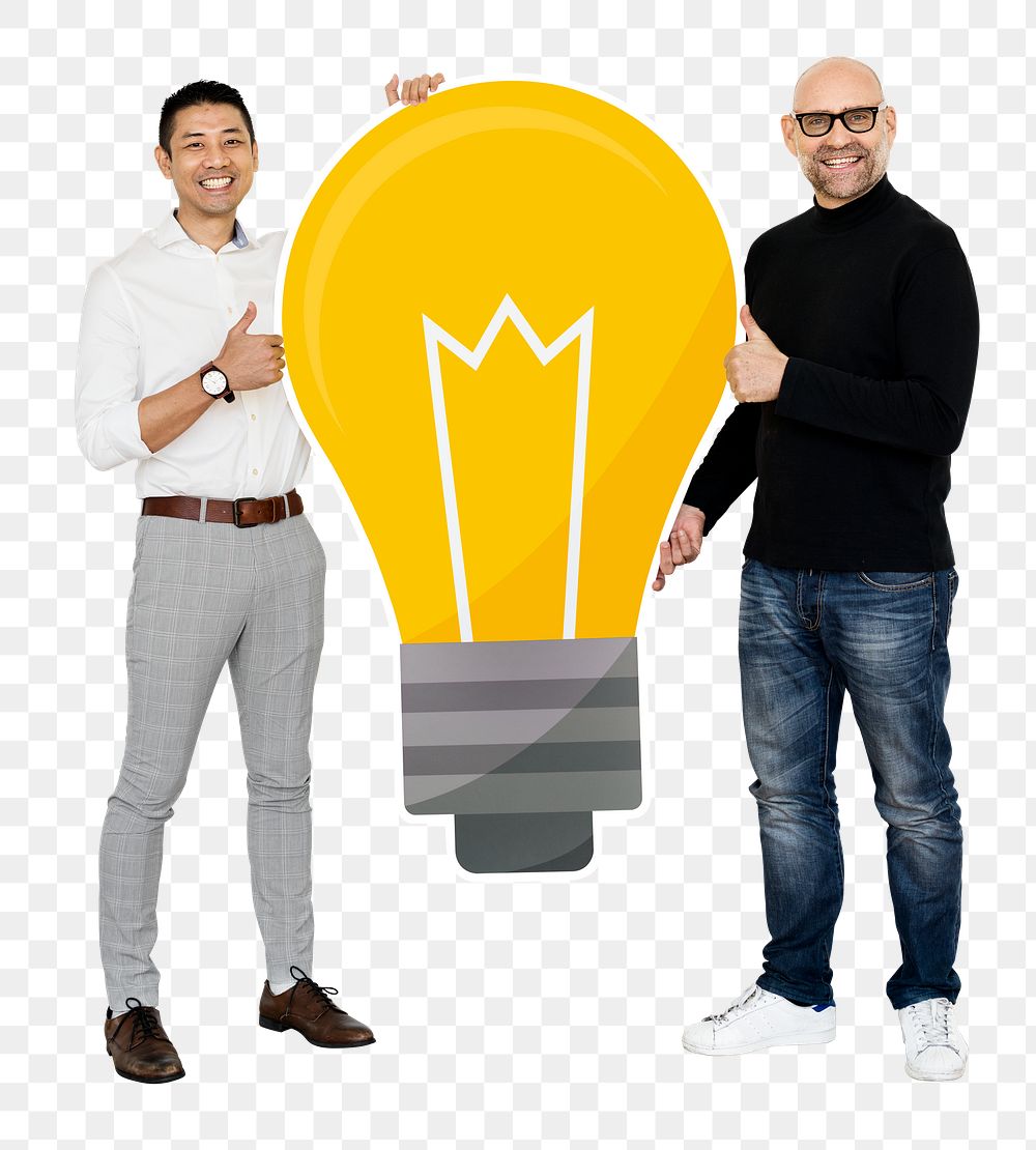 Creative businessmen png element, transparent background