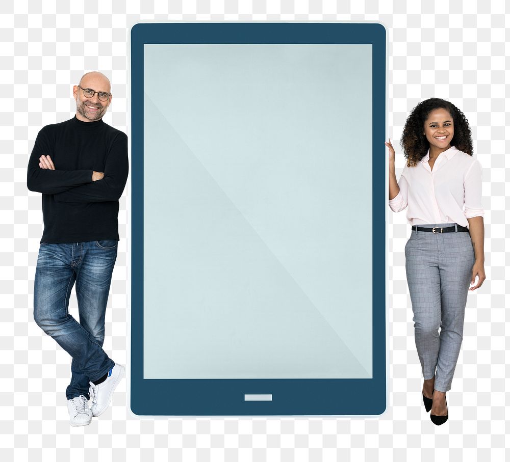 Digital device png element, transparent background