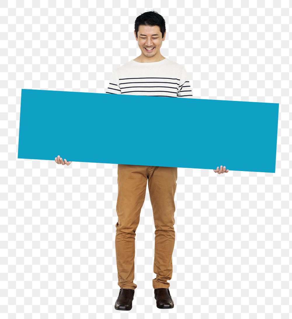 Blank sign png element, transparent background