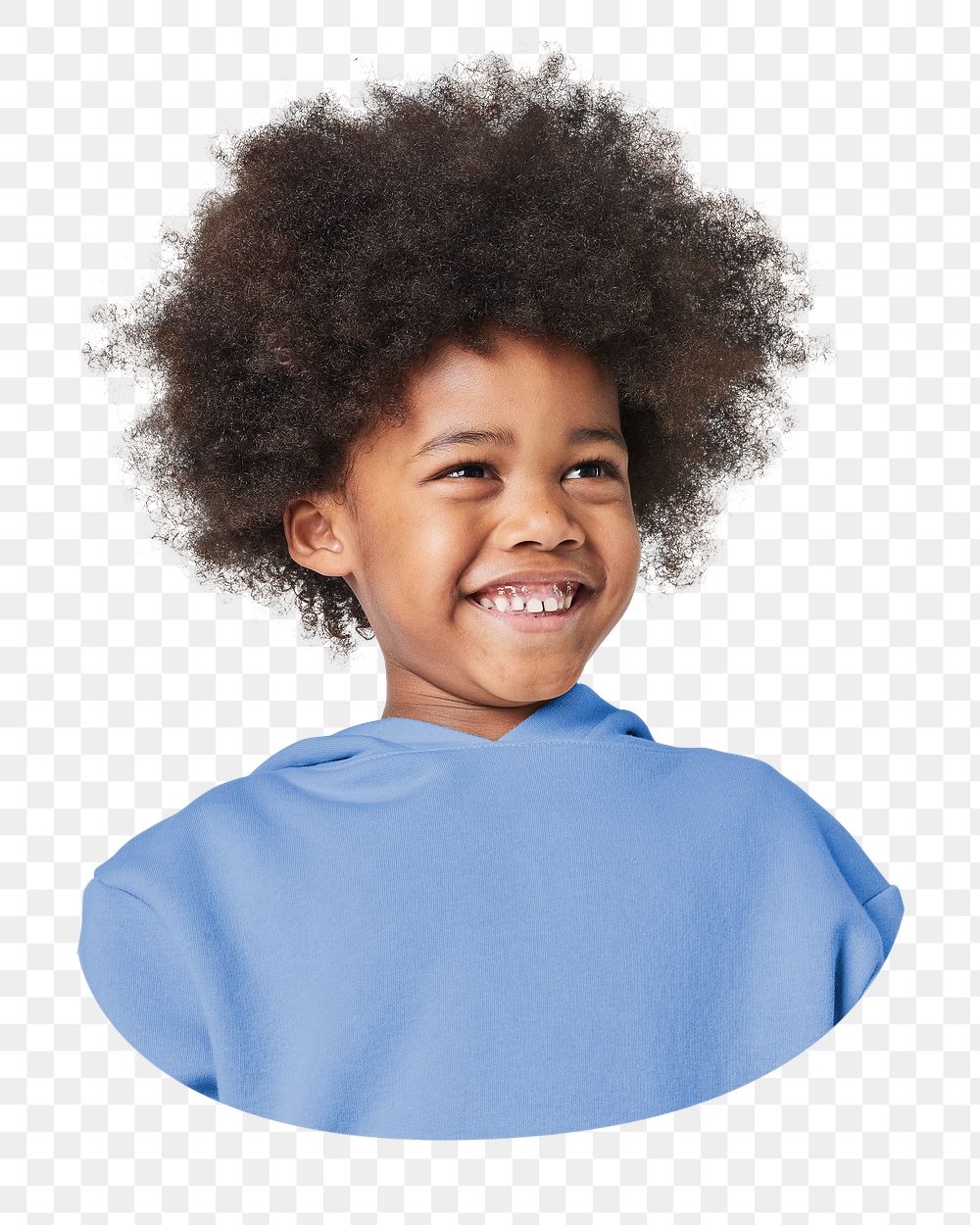 Happy png African Amercian child,  transparent background