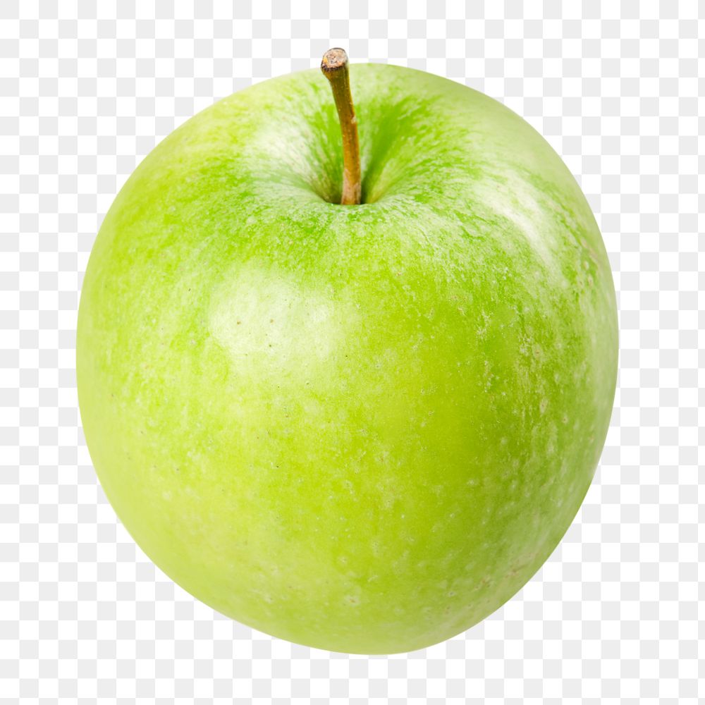 PNG green apple, collage element, transparent background