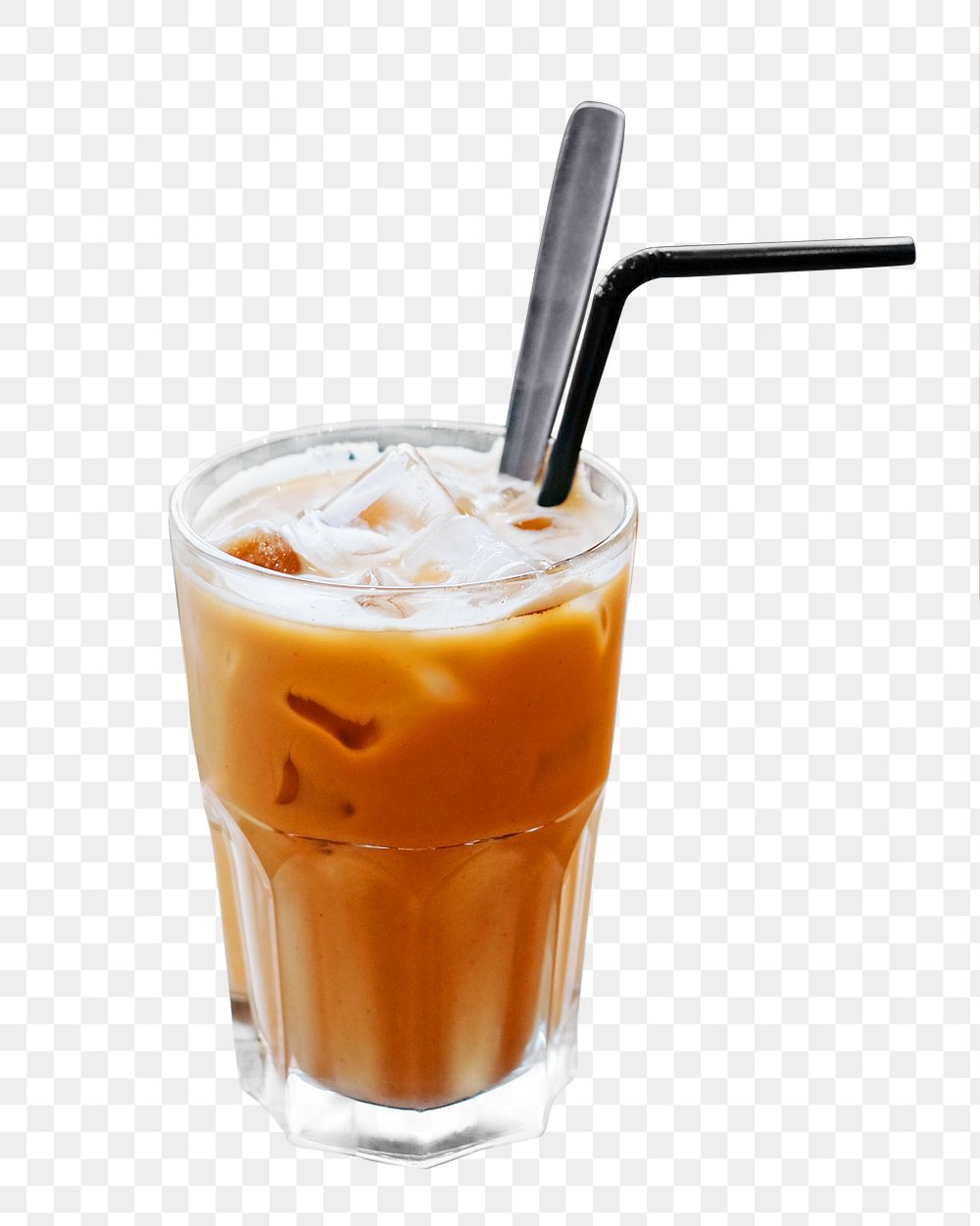 PNG iced coffee, collage element, transparent background