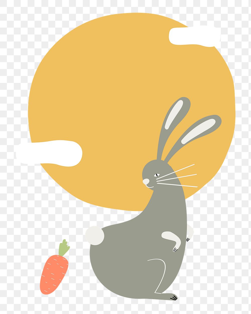 Png Year of the rabbit element, transparent background