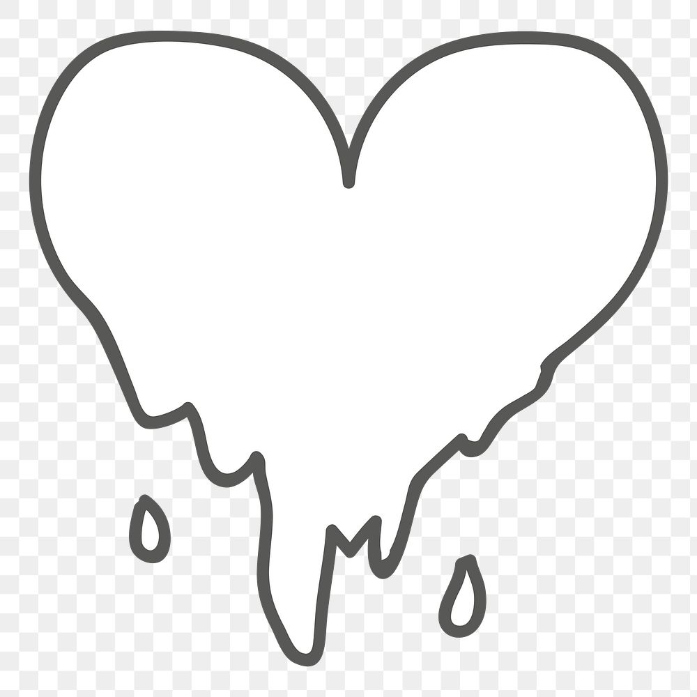 Heart png illustration, transparent background