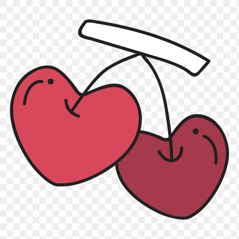 Cherry png illustration, transparent background