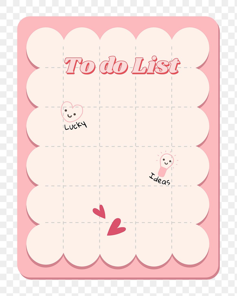 To do list png, transparent background