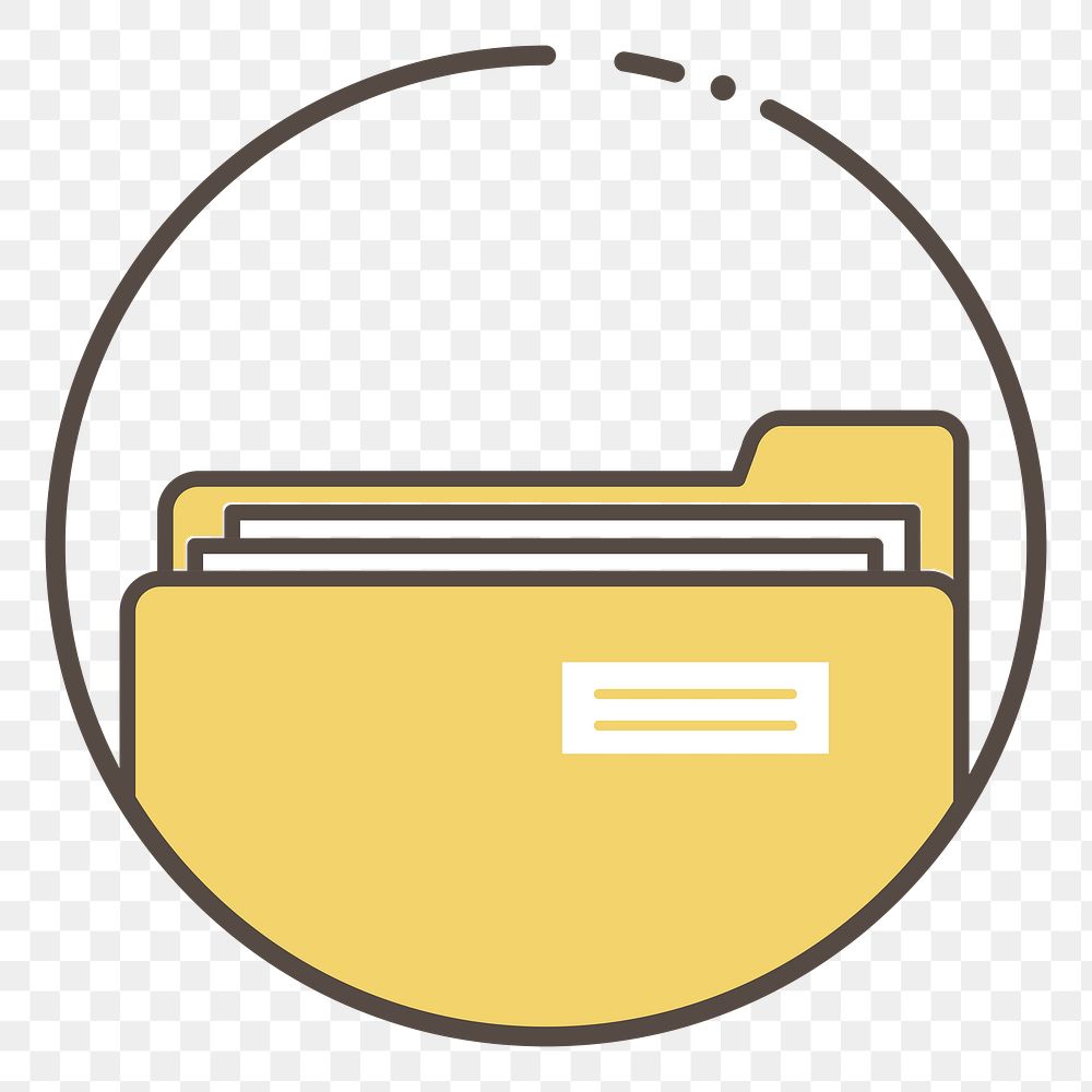 Document png illustration, transparent background