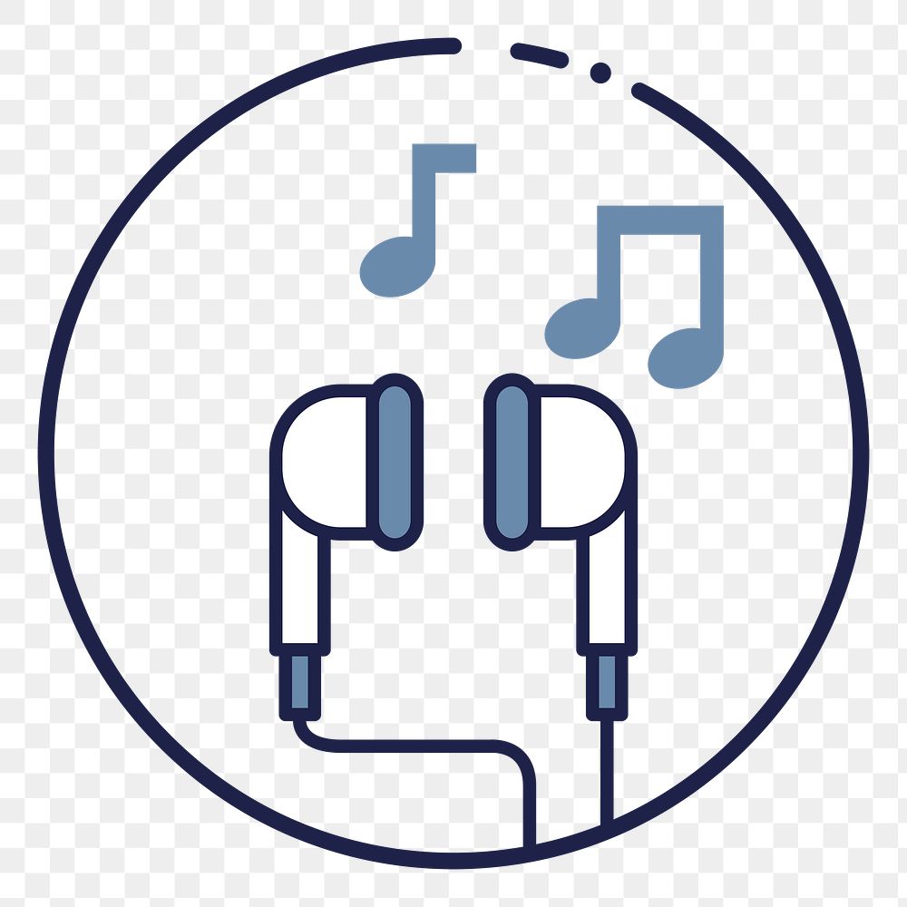 Headphones png illustration, transparent background