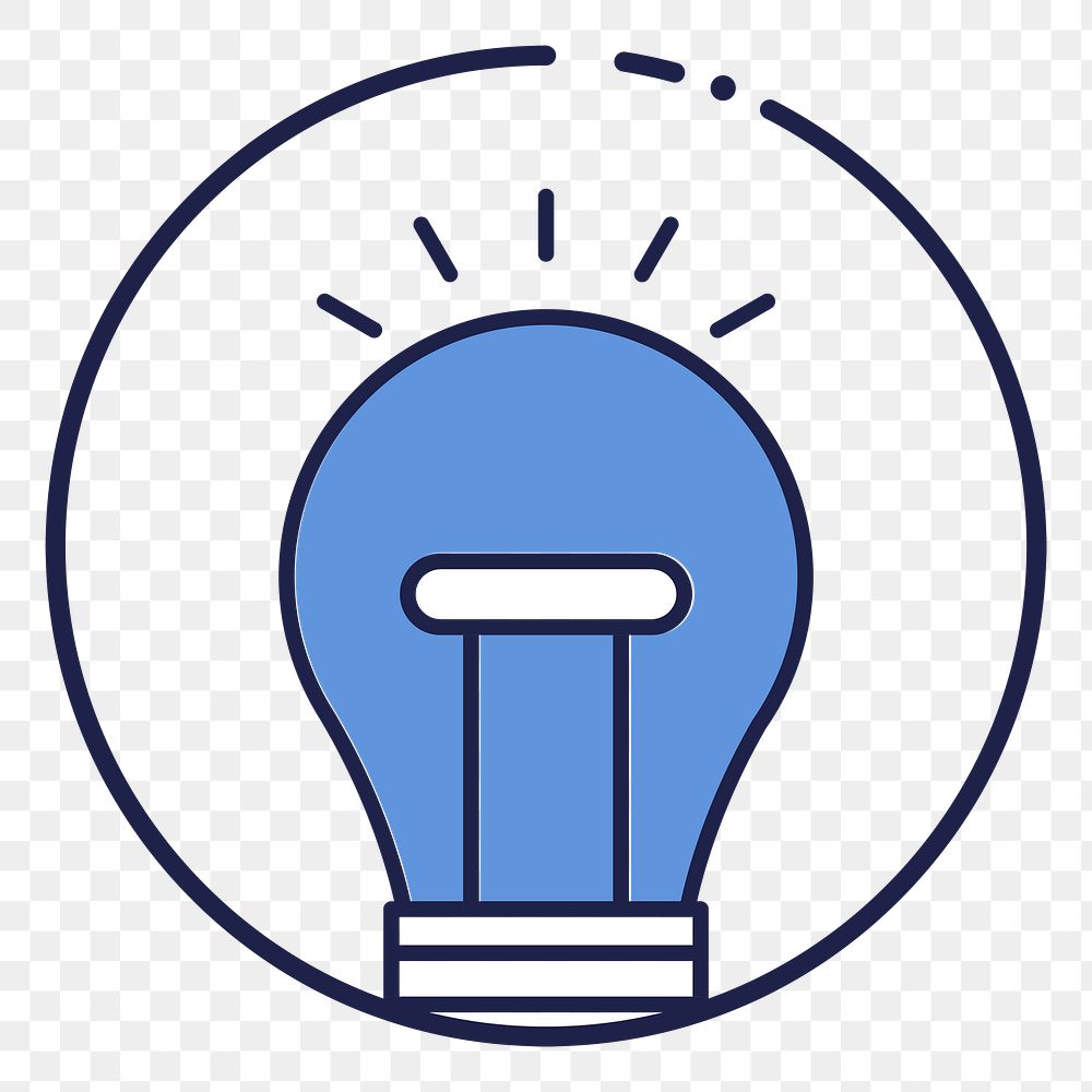 Lightbulb png illustration, transparent background