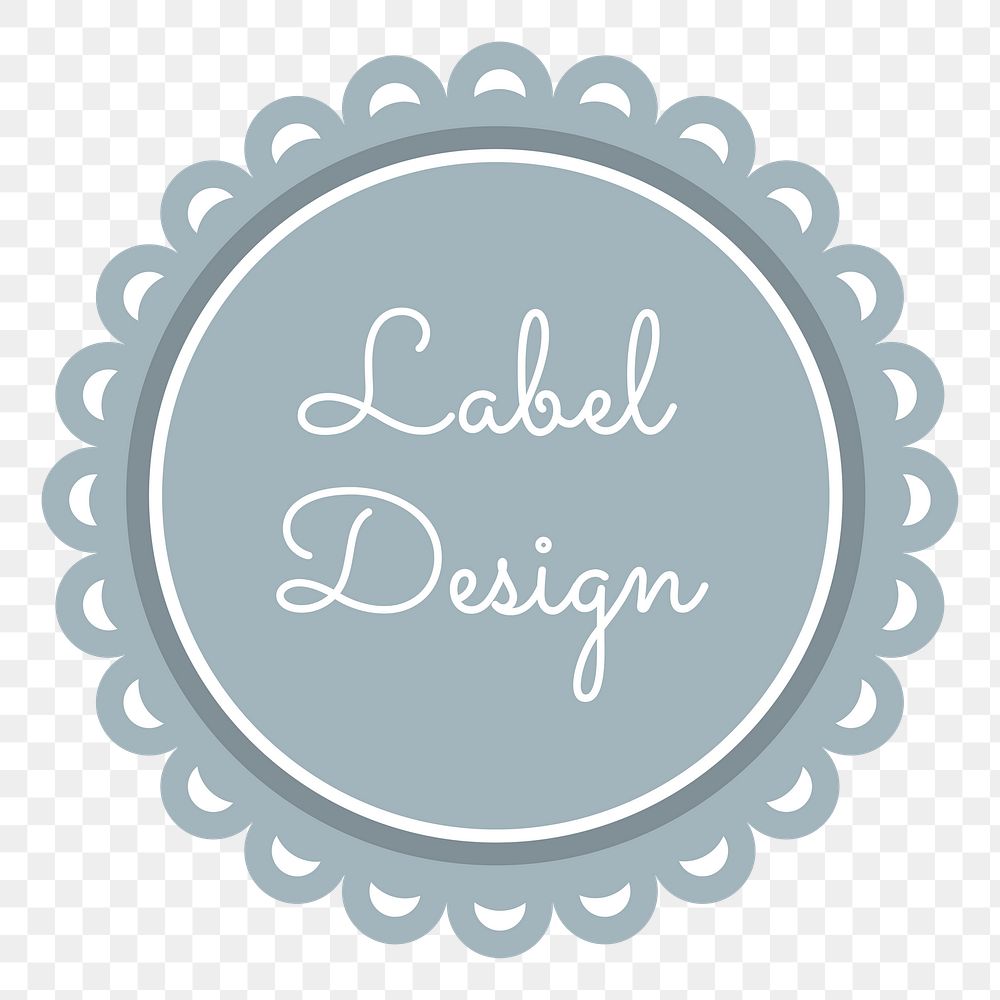 Feminine badge png sticker, transparent background