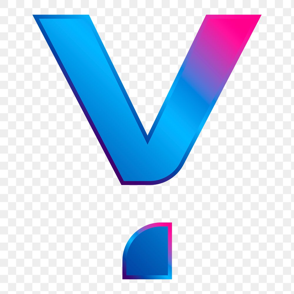 Png Capital letter Y vibrant element, transparent background