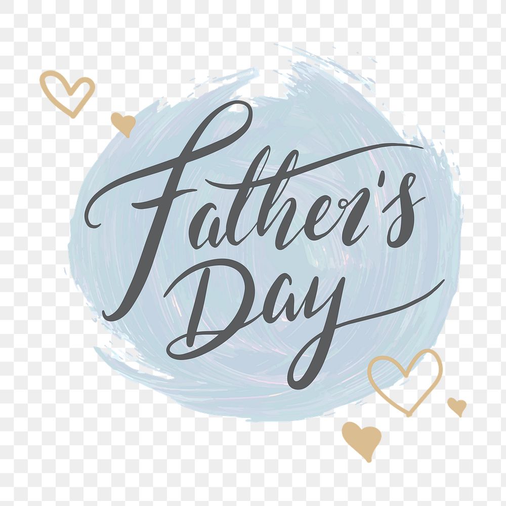Father's day png sticker, transparent background