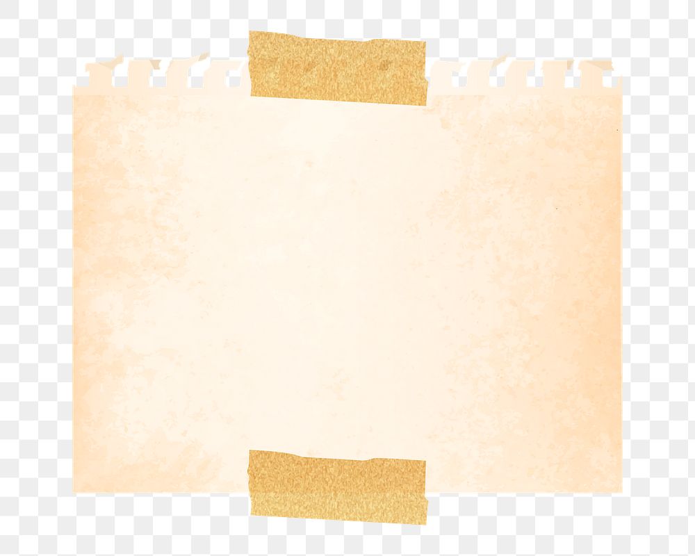 Blank paper png, transparent background
