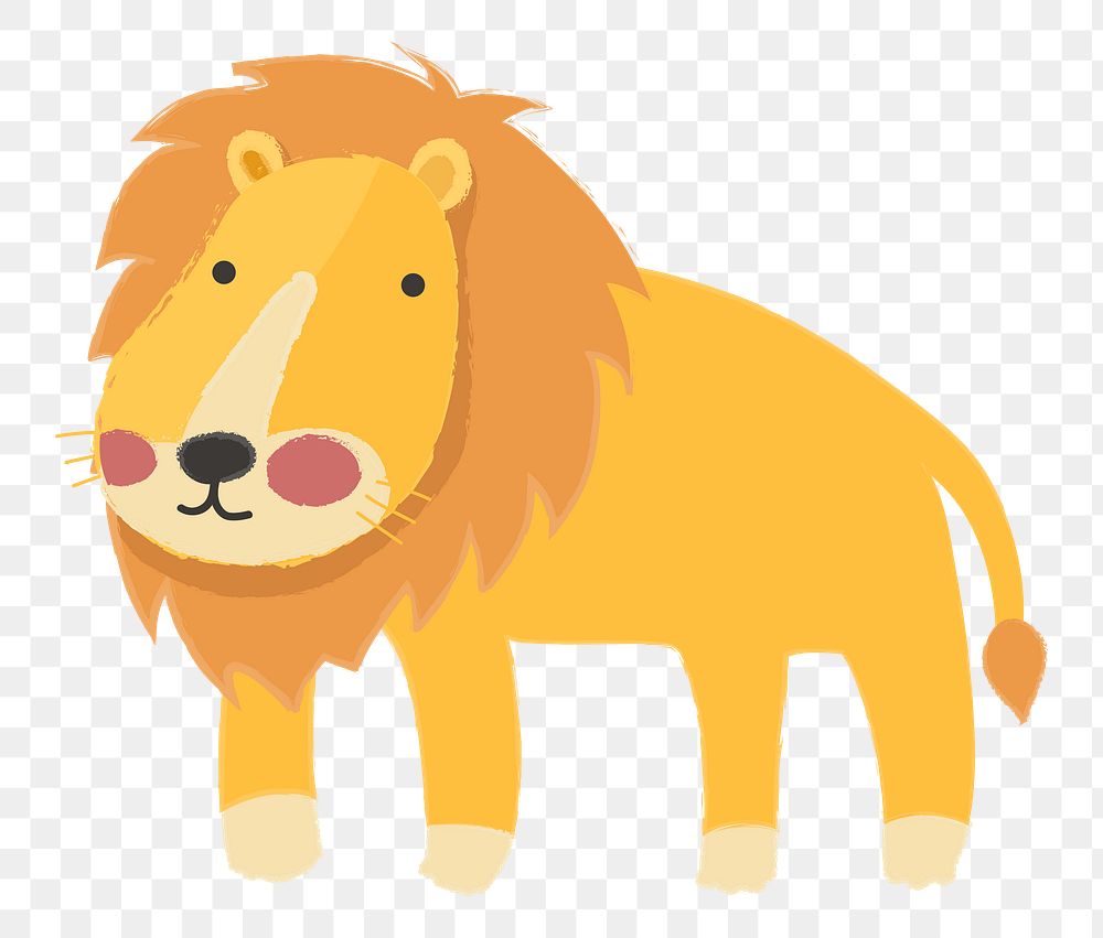 Lion png illustration, transparent background