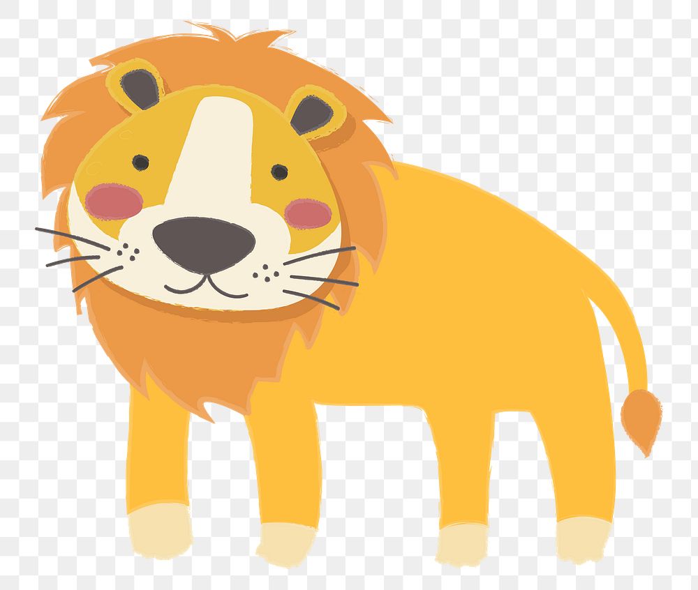 Lion png illustration, transparent background