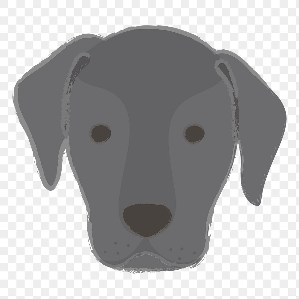 Png labrador dog hand drawn sticker, transparent background
