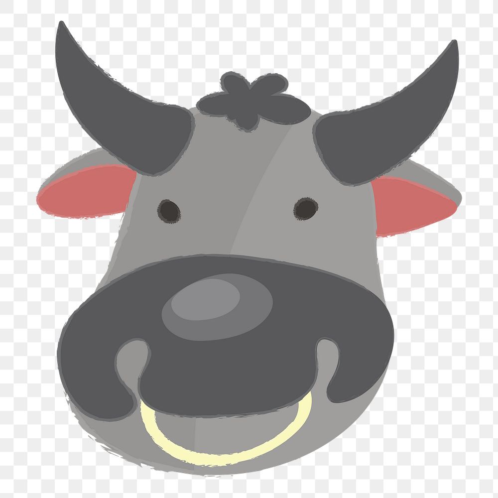 Cow, farm animal png illustration, transparent background