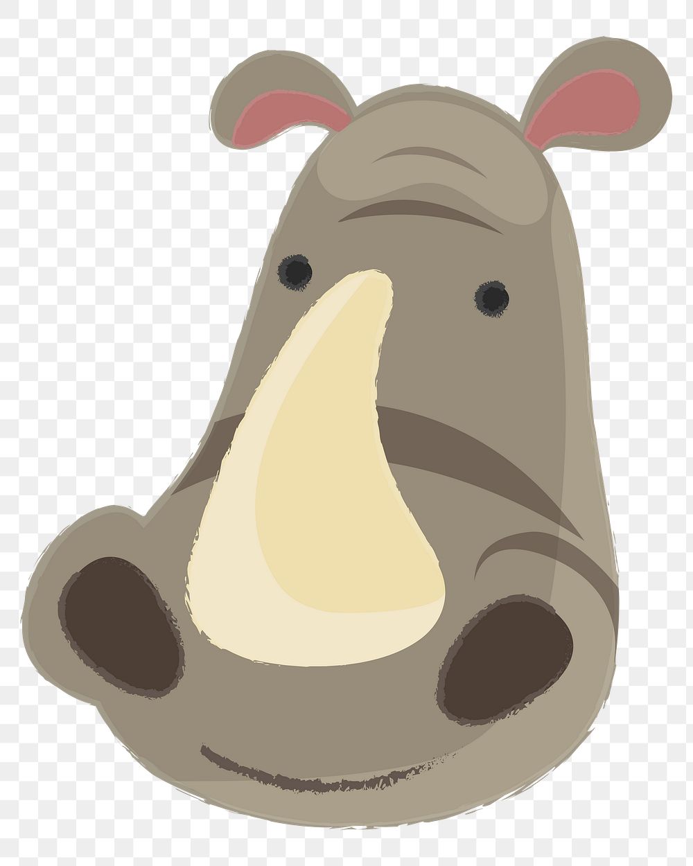 Rhino, wildlife png illustration, transparent background