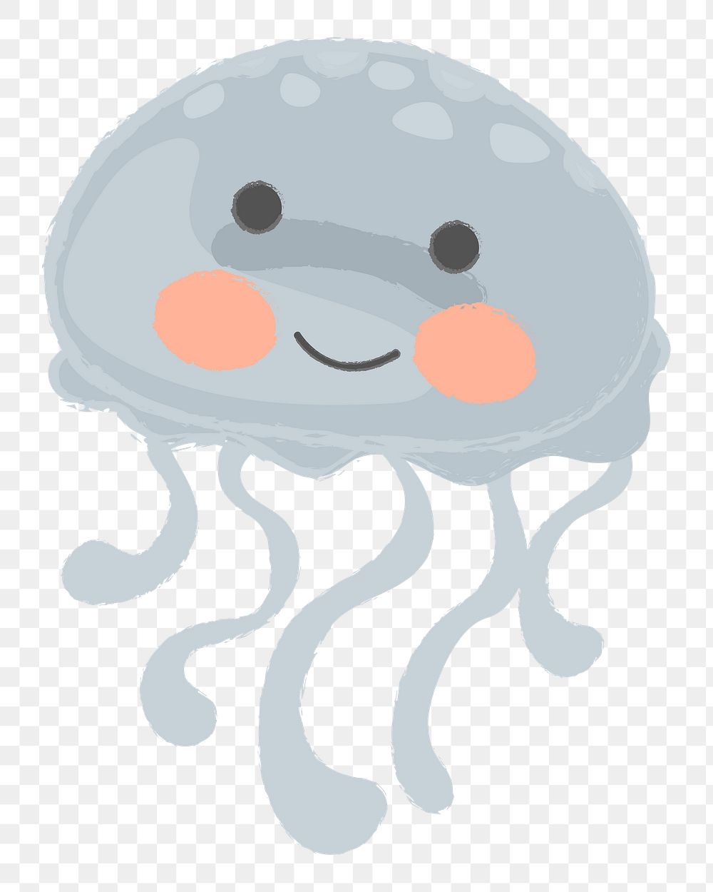 Jellyfish png illustration, transparent background