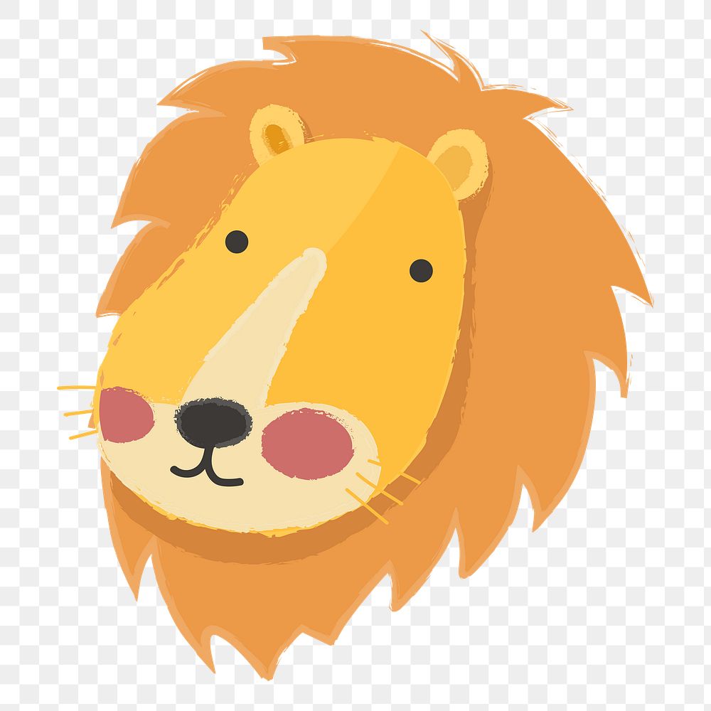 Lion png illustration, transparent background