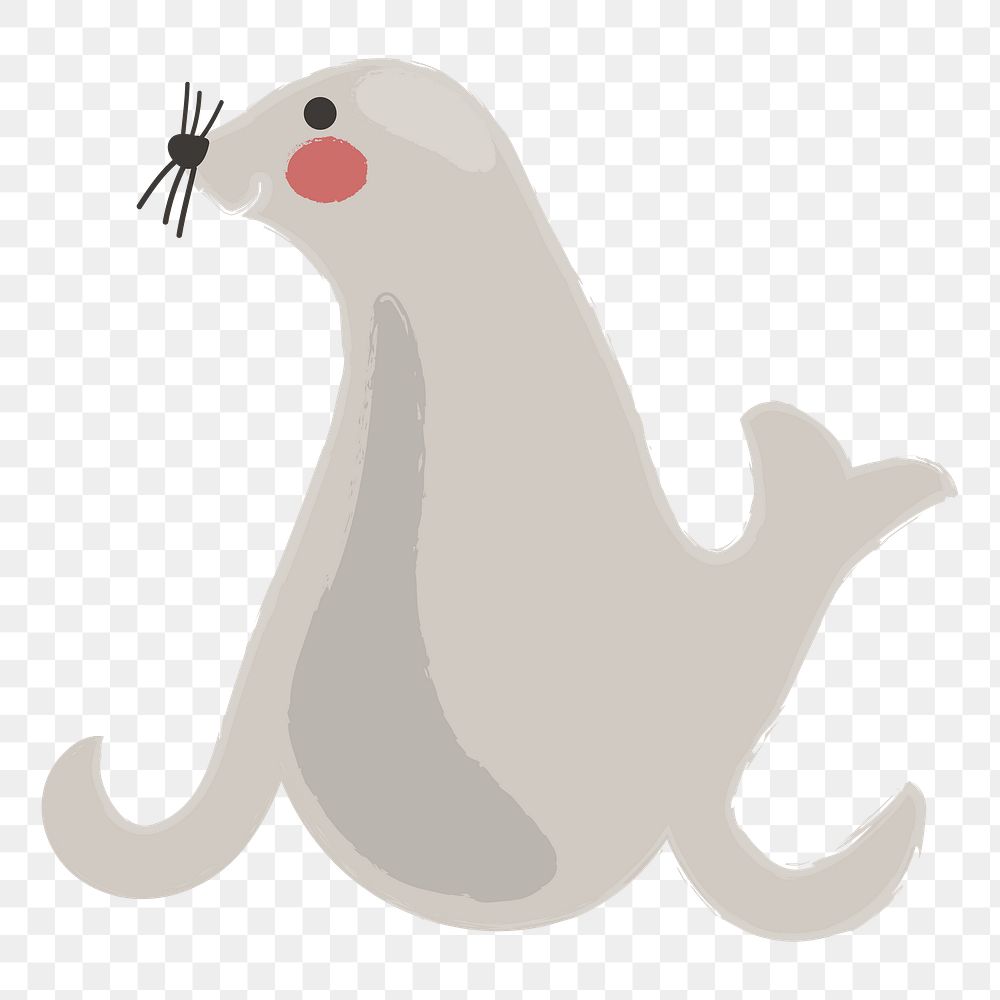 Sea lion png illustration, transparent background