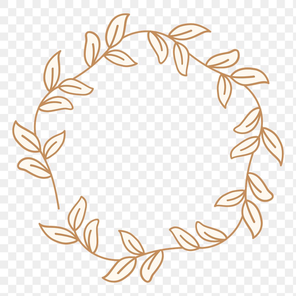 Floral frame png, transparent background