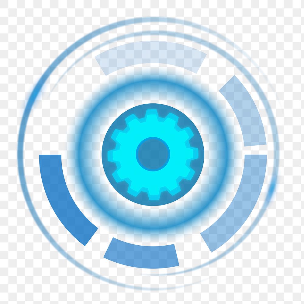 Png biometrics system icon, transparent background