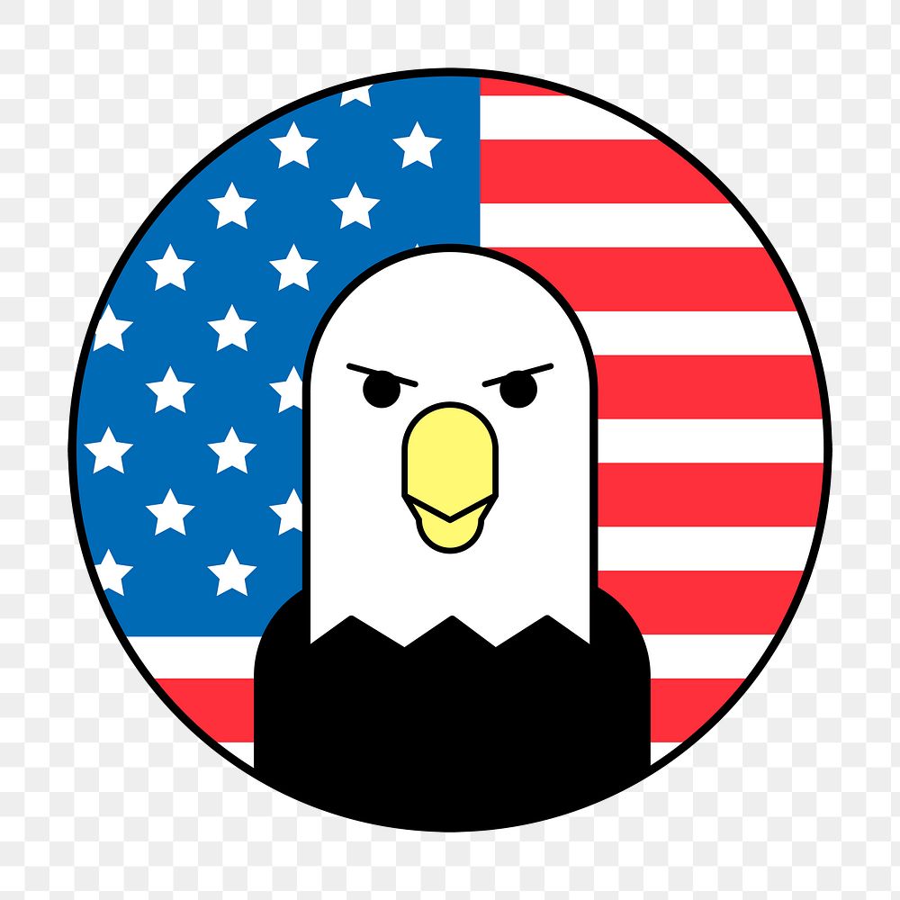 American eagle png, transparent background
