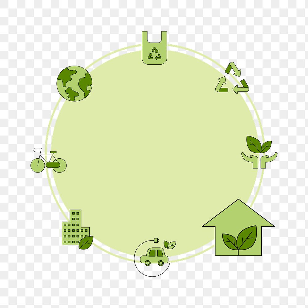 Environment png badge, transparent background