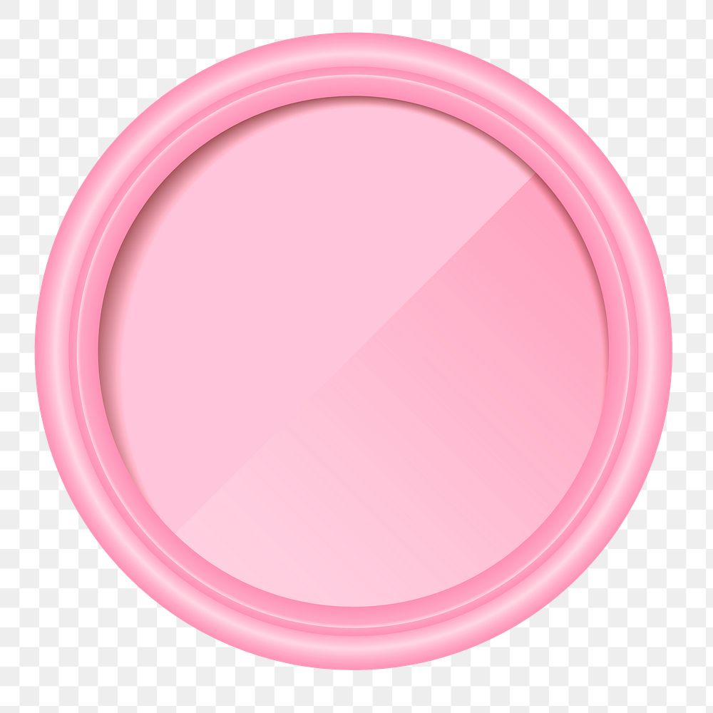 Pink png frame, transparent background