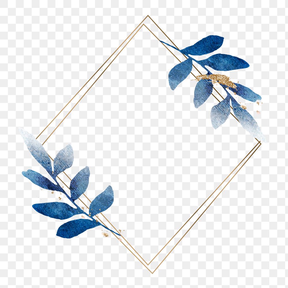 Leaf png frame, transparent background