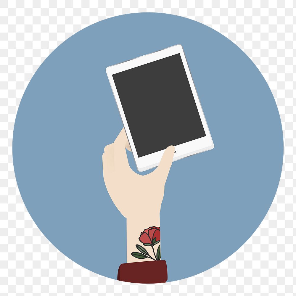 Tablet png illustration, transparent background