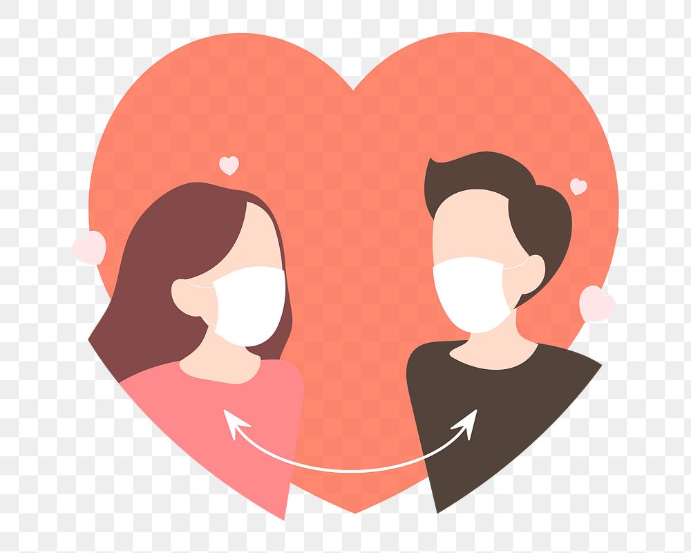 New normal dating png, transparent background