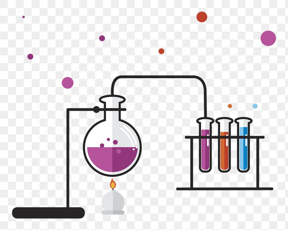 Laboratory instruments png illustration, transparent background