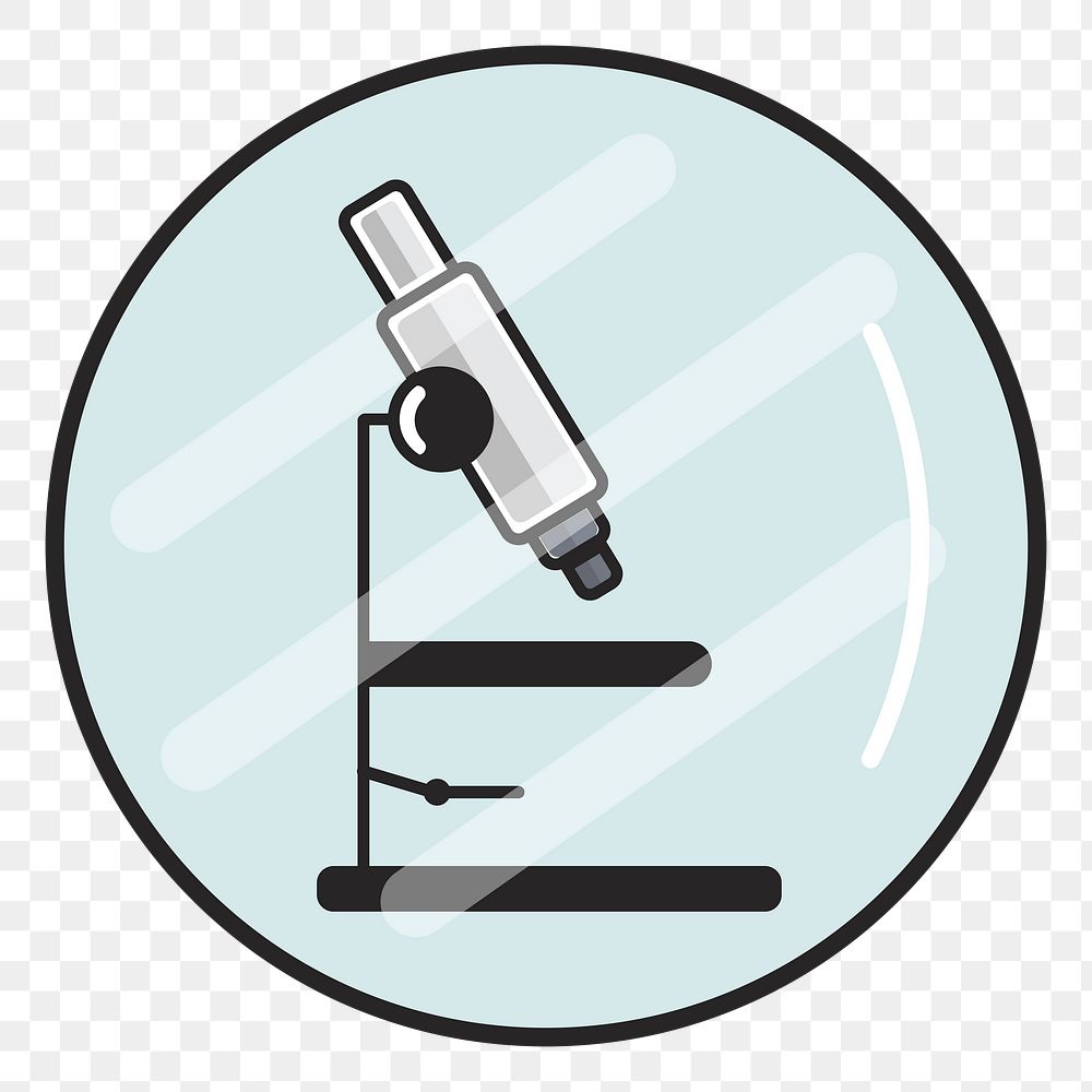 Microscope png illustration, transparent background