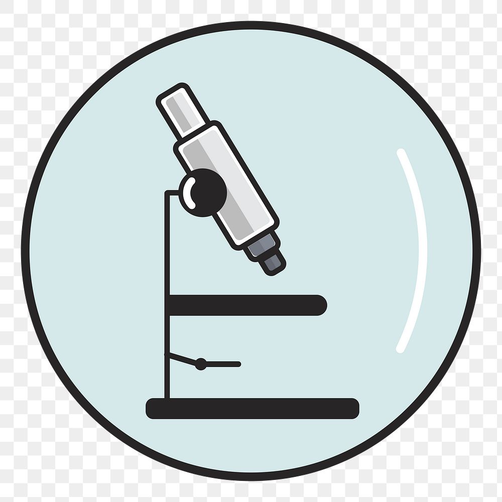 Microscope png illustration, transparent background